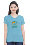 Cute Cat T Shirt for Women- Beige