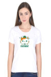 Cute Cat T Shirt for Women- Beige