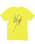 Woman Butterfly art T shirt – Sky Blue