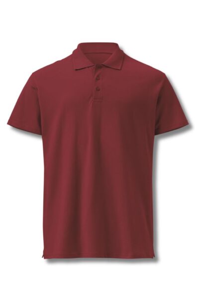 Dark Red Men's Polo T-Shirt