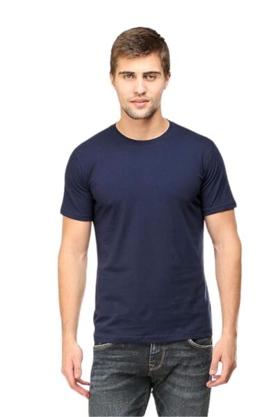 Navy Blue Unisex Classic Cotton T-Shirt