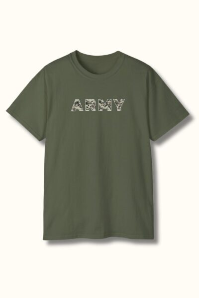 Olive Green Army Classic Crew T Shirt
